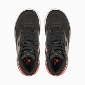 MB.02 Big Kids' Basketball Shoes, PUMA Black-Sunset Glow