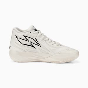 Zapatos de básquetbol MB.02 para jóvenes, Frosted Ivory-PUMA Black