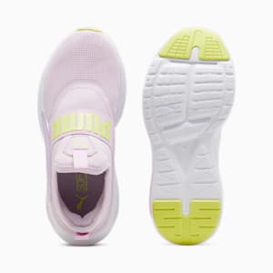 Softride Enzo Evo Little Kids' Slip-On Shoes, Grape Mist-Electric Lime-PUMA White, extralarge