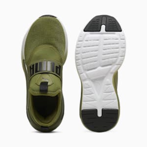 Softride Enzo Evo Little Kids' Slip-On Shoes, Olive Green-PUMA Black-PUMA White, extralarge
