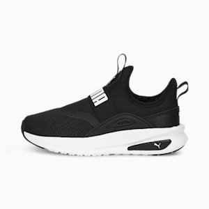 キッズ ソフトライド エンゾ EVO スリッポン スニーカー 17-21cm, PUMA Black-PUMA White