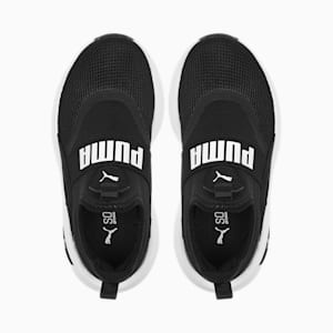 SOFT Enzo Evo Slip-On Toddlers' Shoes, PUMA Black-PUMA White, extralarge