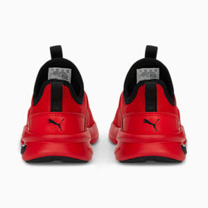 キッズ ソフトライド エンゾ EVO スリッポン スニーカー 17-21cm, For All Time Red-PUMA Black