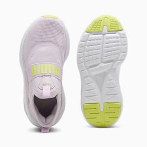 SOFT Enzo Evo Slip-On Toddlers' Shoes, Grape Mist-Electric Lime-PUMA White, extralarge