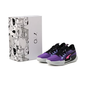 メンズ PUMA x FINAL FANTASY XIV コート アンド ライダー CHAOS バスケットボールシューズ, PUMA Black-Team Violet