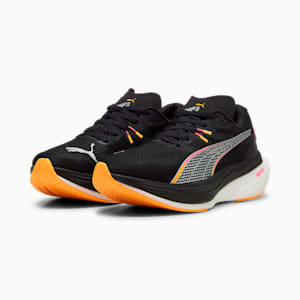 Deviate NITRO™ 3 WIDE Men's Running Shoes, PUMA Black-Sunset Glow-Sun Stream, extralarge