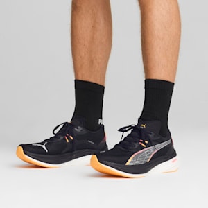 Chaussures de course à pied Deviate NITRO™ 3 Wide Homme, PUMA Black-Sunset Glow-Sun Stream, extralarge