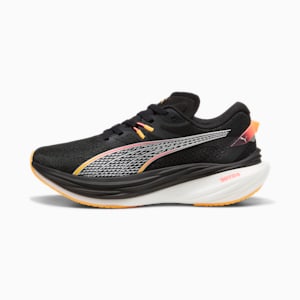 Deviate NITRO™ 3 WIDE Women's Running Shoes, PUMA Black-Sunset Glow-Sun Stream, extralarge