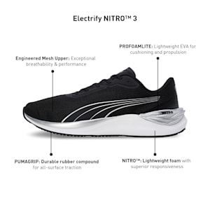 Electrify NITRO™ 3 Men's Running Shoes, PUMA Black-PUMA Silver, extralarge-IND