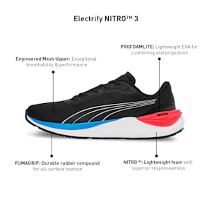 Electrify NITRO™ 3 Men's Running Shoes, PUMA Black-For All Time Red, extralarge-IND