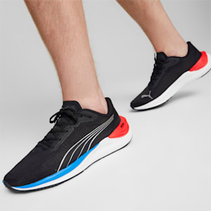 Electrify NITRO 3 Men's Running Shoes, PUMA Black-For All Time Red, extralarge-IND