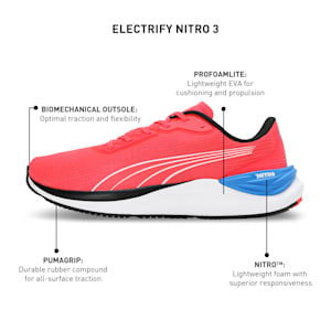 Electrify NITRO™ 3 Men's Running Shoes, Fire Orchid-PUMA Black, extralarge-IND