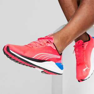 Electrify NITRO 3 Men's Running Shoes, Fire Orchid-PUMA Black, extralarge-IND