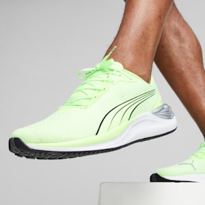 Electrify NITRO 3 Men's Running Shoes, Speed Green-PUMA Silver-PUMA Black, extralarge-IND