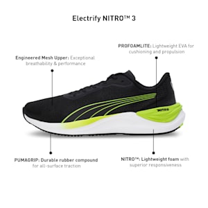 Electrify NITRO™ 3 Men's Running Shoes, PUMA Black-Lime Pow, extralarge-IND