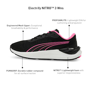 Electrify NITRO™ 3 Women's Running Shoes, PUMA Black-PUMA Silver, extralarge-IND