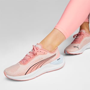 Electrify NITRO 3 Women's Running Shoes, Peach Smoothie-Frosty Pink-PUMA Black, extralarge-IND