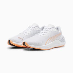 Tenis para correr Electrify NITRO 3 para mujer, PUMA White-Silver Mist-Neon Citrus, extralarge