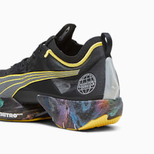 Fast-R NITRO™ Elite 'Marathon Series' Men's Running Shoes, PUMA Black-Yellow Blaze-Strawberry Burst, extralarge