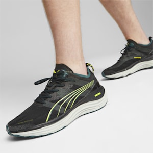 ForeverRun NITRO™ WTR Men's Running Shoes, PUMA Black-Malachite-Yellow Burst, extralarge-IND