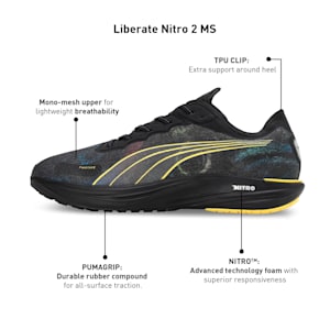 Liberate NITRO 2 'Marathon Series' Men's Running Shoes, PUMA Black-PUMA Silver, extralarge-IND