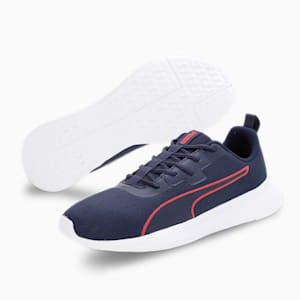 Walk Max Men's Running Shoes, PUMA Navy-For All Time Red, extralarge-IND