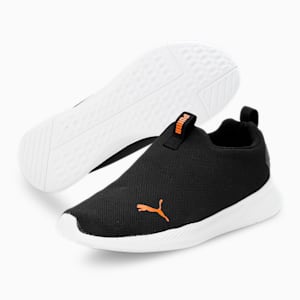 Wish Men's Running Shoes, PUMA Black-Rickie Orange