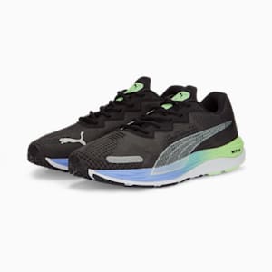 Velocity NITRO 2 Fade Running Shoes Men, PUMA Black-Elektro Purple-PUMA Silver, extralarge-GBR