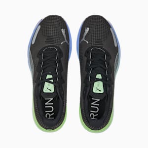 Velocity Nitro 2 Fade Men's Running Shoes, PUMA Black-Elektro Purple-PUMA Silver, extralarge-IND