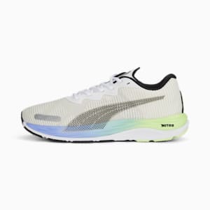 Velocity NITRO™ 2 Fade Men's Running Shoes, PUMA White-PUMA Black-Elektro Purple, extralarge-IND