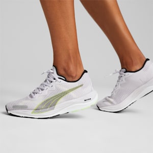Velocity NITRO 2 Fade Women's Running Shoes, Spring Lavender-PUMA Black-Fizzy Lime