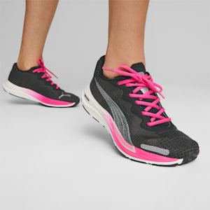 Velocity NITRO 2 Fade Running Shoes Women, PUMA Black-Ravish-PUMA Silver, extralarge-GBR