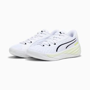 All-Pro NITRO Basketball Shoes, PUMA White-Lime Squeeze, extralarge-GBR