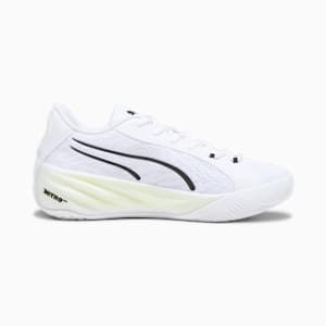 All-Pro NITRO Unisex Basketball Shoes, PUMA White-Lime Squeeze, extralarge-IND