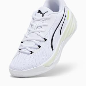 All-Pro NITRO Unisex Basketball Shoes, PUMA White-Lime Squeeze, extralarge-IND