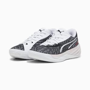 Tenis de baloncesto All-Pro NITRO™ para hombre, PUMA Black-PUMA White-Lime Squeeze, extralarge