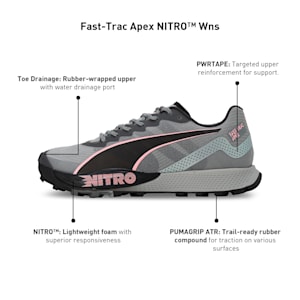 Fast-Trac Apex NITRO™ Women's Running Shoes, Koral Ice-Cool Mid Gray-PUMA Black, extralarge-IND