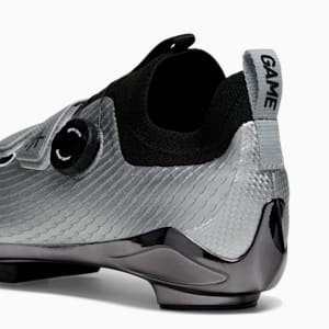 Tenis para ciclismo de interior PWRSPIN x ALEX TOUSSAINT, Matte Silver-PUMA Black, extralarge