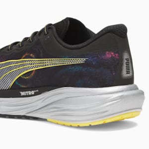 Deviate NITRO 2 'Marathon Series' Men's Running Shoes, PUMA Black-Yellow Blaze-Strawberry Burst, extralarge-IND