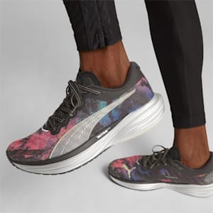 Deviate NITRO™ 2 'Marathon Series' Men's Running Shoes, PUMA Black-Yellow Blaze-Strawberry Burst, extralarge-IND