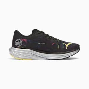 Deviate NITRO™ 2 'Marathon Series' Men's Running Shoes, PUMA Black-Yellow Blaze-Strawberry Burst, extralarge-IND