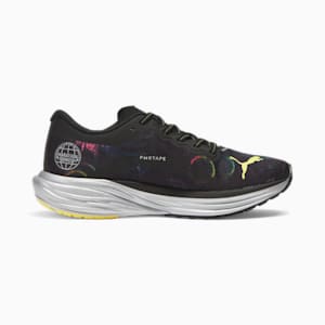 Zapatos Deviate NITRO™ 2 'Marathon Series' de hombre para correr, PUMA Black-Yellow Blaze-Strawberry Burst, extragrande