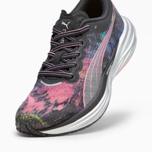 Tenis para correr Deviate NITRO 2 'Marathon Series' Mujer, PUMA Black-Strawberry Burst-Yellow Blaze, extralarge
