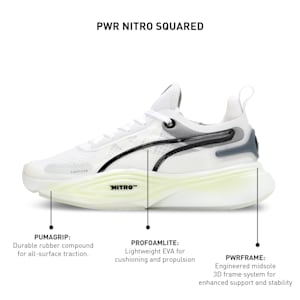 PWR NITRO SQD Men's Training Shoes, PUMA White-PUMA Black, extralarge-IND