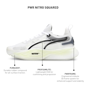 PWR NITRO™ SQD Men's Training Shoes, PUMA White-PUMA Black, extralarge-IND