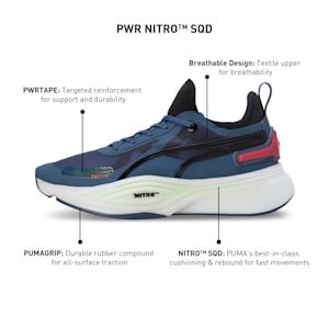 PWR NITRO™ SQD Men's Training Shoes, Inky Blue-PUMA Black, extralarge-IND