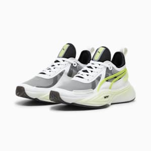 PWR NITRO SQD Women's Training Shoes, PUMA White-PUMA Black-Lime Pow, extralarge-GBR