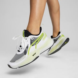 PWR NITRO™ SQD Women's Training Shoes, PUMA White-PUMA Black-Lime Pow, extralarge-IND