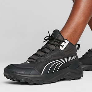 Obstruct Pro Mid Unisex Trail Shoes, PUMA Black-Dark Coal-PUMA White, extralarge-IND