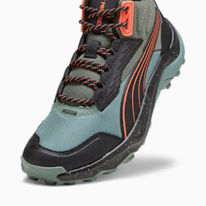 Tenis para senderismo Obstruct Pro Mid, Eucalyptus-PUMA Black-Neon Sun, extralarge